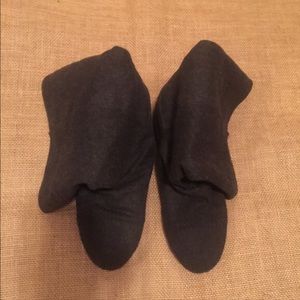 👢Gray Wool Felt Ankle/Mid Calf Boot